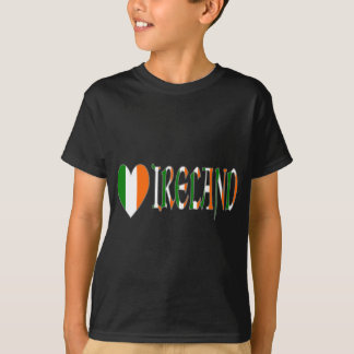 Irish Heart Flag & Word Ierland T-shirt