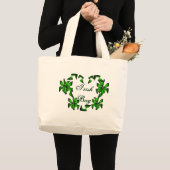 Irish Heart in White Bag -  Grote Tote Bag (Voorkant (product))