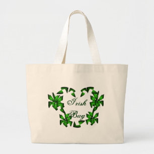 Irish Heart in White Bag -  Grote Tote Bag