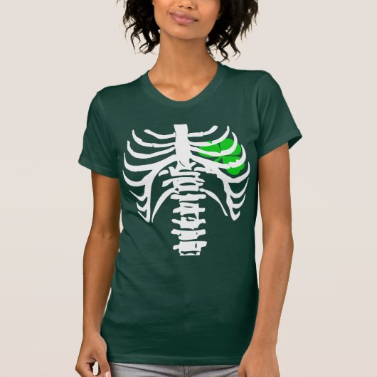 Irish Heart X-Ray T-shirt (Voorkant)