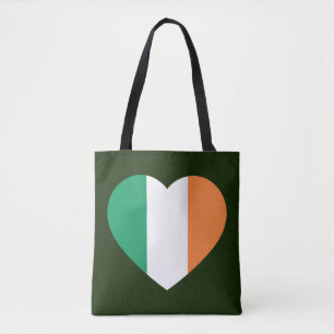 Irish Heartflag stcn Tote Bag