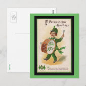 Irish Hearts Greeting, St. Patrick's Day  Briefkaart (Voorkant / Achterkant)