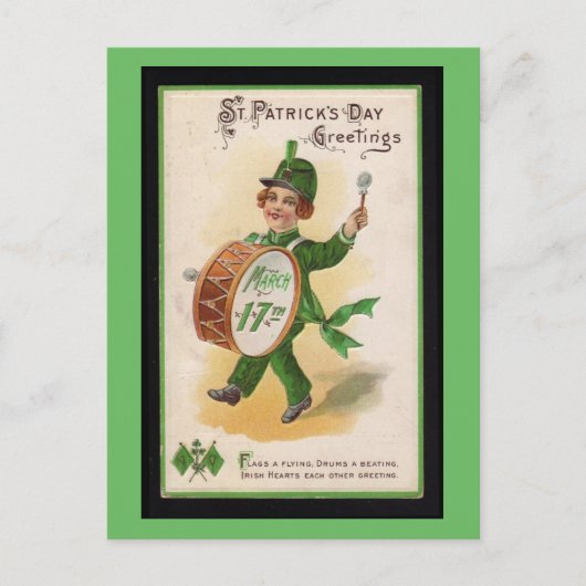 Irish Hearts Greeting, St. Patrick's Day  Briefkaart (Voorkant)