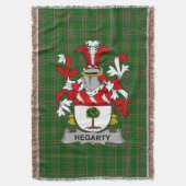 Irish Hegarty of O_Hagerty Wapenschild Gezinsauto Deken (Voorkant Verticaal)