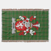 Irish Henn Coat of Arms Family Crest Ireland Deken (Voorkant)