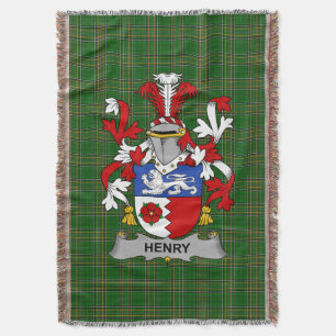 Irish Henry of O_Henry Wapen van de familie Crest Deken