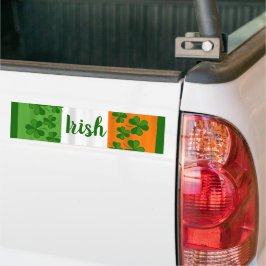 Irish Heritage Shamrocks Ireland Flag Bumpersticker