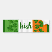 Irish Heritage Shamrocks Ireland Flag Bumpersticker (Voorkant)