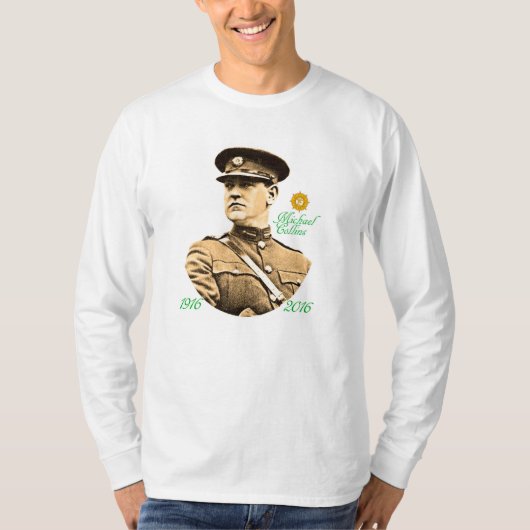 Irish Hero afbeelding voor heren-Long-Sleeve-T-Shi T-shirt (Voorkant)