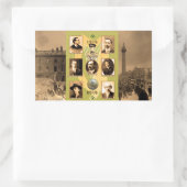 Irish Heroes afbeelding voor Rectangle-Stickers-Gl Rechthoekige Sticker (Tas)