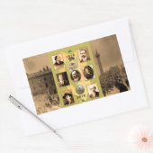 Irish Heroes afbeelding voor Rectangle-Stickers-Gl Rechthoekige Sticker (Envelop)