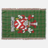 Irish Hewitt Coat of Arms Family Crest Ireland Deken (Voorkant)