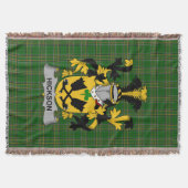 Irish Hickson Coat of Arms Family Crest Ireland Deken (Voorkant)