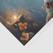 Irish Highland Koe Rustieke Boho Boerderij Decoupa Tissuepapier (Detail)