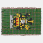 Irish Hill Coat of Arms Family Crest Ireland Deken (Voorkant)