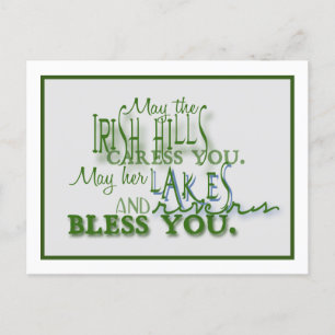 Irish Hills Blessing Briefkaart