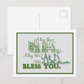 Irish Hills Blessing Briefkaart (Voorkant / Achterkant)