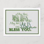 Irish Hills Blessing Briefkaart (Voorkant)