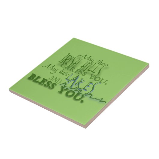 Irish Hills Blessing Tegeltje (Zijkant)