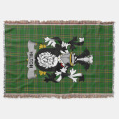 Irish Hilton Coat of Arms Family Crest Ireland Deken (Voorkant)