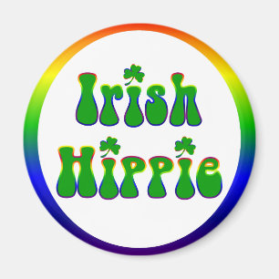 Irish Hippie Round Magneet