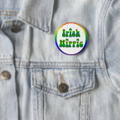 Irish Hippie Round Ronde Button 5,7 Cm (In situ)