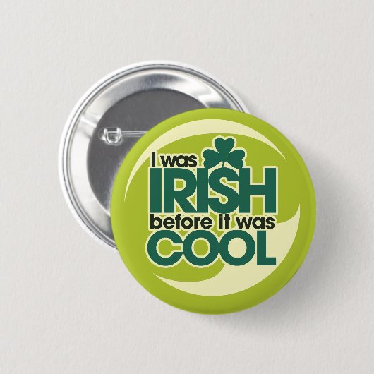 Irish Hipster Ronde Button 5,7 Cm (Voorkant /achterkant)