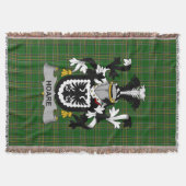 Irish Hoare Coat of Arms Family Crest Ireland Deken (Voorkant)