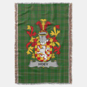 Irish Hoey or O_Hoey Wapenschild Familie Crest Ir Deken (Voorkant Verticaal)