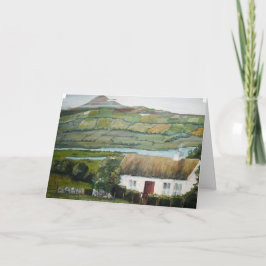 Irish Holiday Greeting Kaart, Mayo, Ierland Kaart