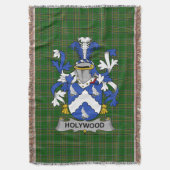 Irish Hollywood Coat of Arms Family Crest Ierland Deken (Voorkant Verticaal)