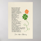 Irish Home Blessing Poster (Voorkant)