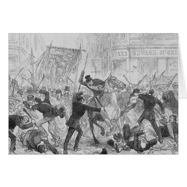 Irish Home Rule Riots in Glasgow, c.1880s (Voorkant Horizontaal)