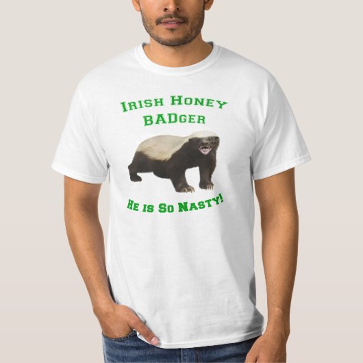 Irish Honey Badger T-Shirt (Voorkant)