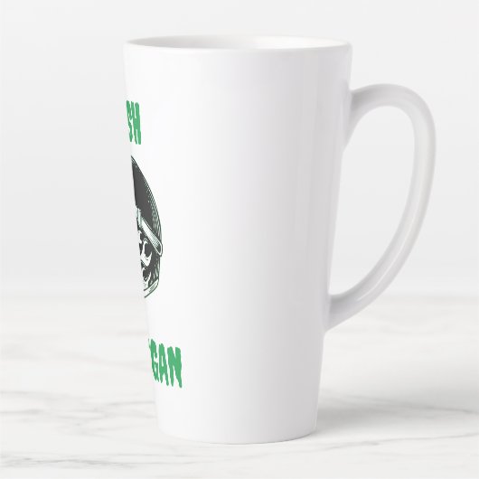 Irish Hooligan Biker Latte Mok (Rechts)