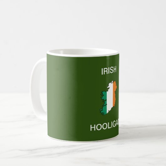 Irish Hooligan Coffee Mok (Voorkant links)