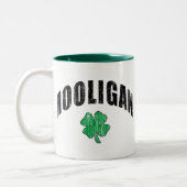 Irish Hooligan Gift Tweekleurige Koffiemok (Links)