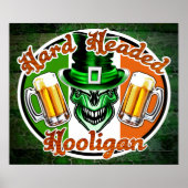 Irish Hooligan Skull: Harde hete hooligan 1 Poster (Voorkant)