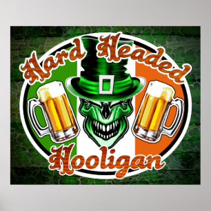 Irish Hooligan Skull: Harde hete hooligan 1 Poster