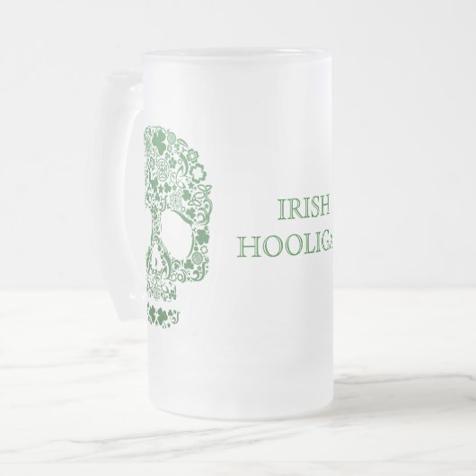 IRISH HOOLIGAN ST PARICK'S DAG MATGLAS BIERPUL (Voorkant links)