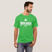 Irish Hooligan St Patricks Day Shamrock Clover Gre T-shirt (Voorkant volledig)
