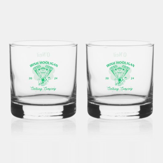 Irish Hooligan Whiskey Glas (Achterkant)