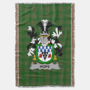 Irish Hope wapenschild Family Crest Ireland Deken
