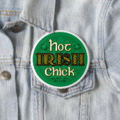 Irish Hot Chick (Round Button) Ronde Button 4,0 Cm (In situ)
