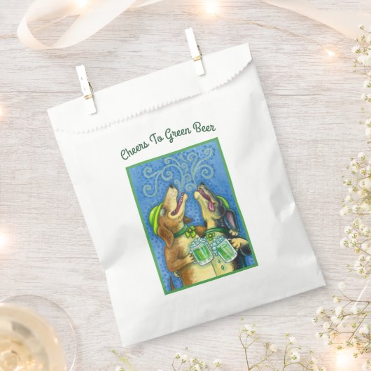 IRISH HOUND DOGS, ST. PATRICK'S DAG GROENE BEER BEDANKZAKJE (Geknipt)