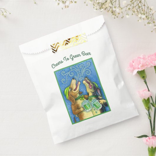 IRISH HOUND DOGS, ST. PATRICK'S DAG GROENE BEER BEDANKZAKJE (Gezegeld)