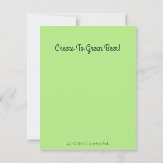 IRISH HOUND DOGS ST. PATRICK'S DAG GROENE BEER KAA (Achterkant)