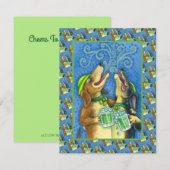 IRISH HOUND DOGS ST. PATRICK'S DAG GROENE BEER KAA (Voorkant / Achterkant)