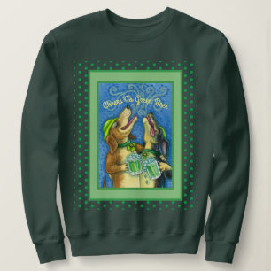 IRISH HOUND DOGS, ST. PATRICK'S DAG GROENE BEER TRUI
