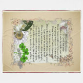 Irish House Blessing fleece deken (Voorkant (Horizontaal))